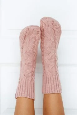 Lounge Underwear Outlet Cosy Knitted Socks - Pink Outlet