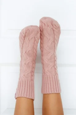 Lounge Underwear Outlet Cosy Knitted Socks - Pink Outlet
