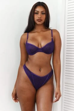 Lounge Underwear Outlet Icon Balcony Bra (Set) - Purple Outlet