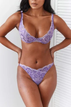 Lounge Underwear Sustainable Luxe Balcony Bra (Set) - Purple Nichtgepolsterte 21 Lounge Underwear Sustainable Luxe Balcony Bra (Set) - Purple Nichtgepolsterte