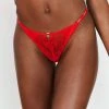 Lounge Underwear Bügel-BH Sets Sustainable Charmed Balcony Thong (Set) - Red