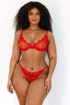 Lounge Underwear Bügel-BH Sets Sustainable Charmed Balcony Bra (Set) - Red