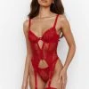 Lounge Underwear Gia Intimates Basque (Set) - Maroon