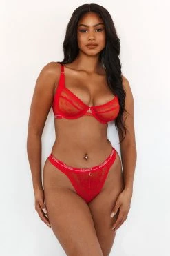 Lounge Underwear Liberty Balcony Bra (Set) - Red Bügel-BH Sets
