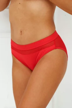 Lounge Underwear Mesh Briefs (Set) - Red BH Ohne Bügel Sets
