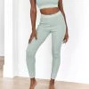Lounge Underwear Soft Chic Ribbed Leggings - Sage Leggings Sets 1 Lounge Underwear Soft Chic Ribbed Leggings - Sage Leggings Sets