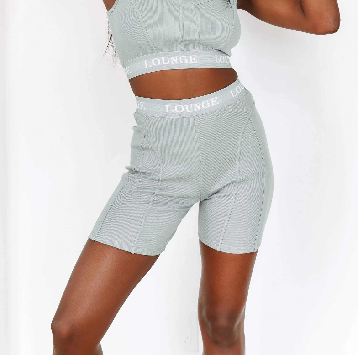 1SageSoftChicRibbedBralet_Shorts-Amina_d51ad939-5bd9-469e-a04c-61f0cdd5e8b3.jpg Lounge Underwear Soft Chic Ribbed Shorts - Sage