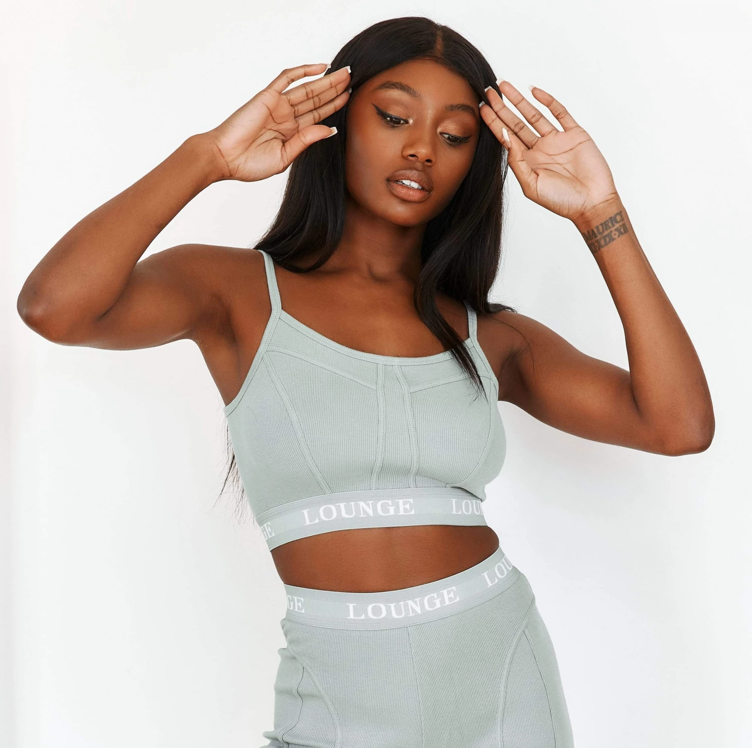 1SageSoftChicRibbedBralet_Shorts-Amina_e3412e4b-d72f-4f47-89e1-09bdd9a1521c.jpg Lounge Underwear Leggings Sets Soft Chic Ribbed Bralette - Sage