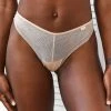 Lounge Underwear String Und Slip Seamless Barely There Thong - Sand