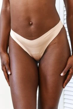 Lounge Underwear Seamless No Show Thong X2 - Sand String Und Slip