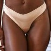 Lounge Underwear Seamless Lace Thong - Sand