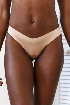 Lounge Underwear Seamless Mesh Cheeky Briefs - Sand String Und Slip