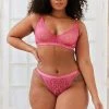 Lounge Underwear Outlet Royal Balcony Bra (Set) - Hot Pink