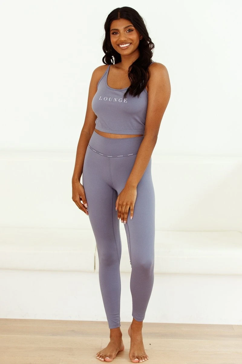 1SmokedBlueMinimalLeggingsNikki_9661d7cb-22c7-4837-8ca6-97a9c4e99ba4.jpg Lounge Underwear Outlet Minimal Crop Top (Set) - Smoked Blue Outlet