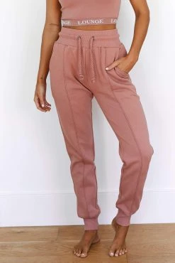 Lounge Underwear Outlet Rope Cord Joggers - Smoked Pink