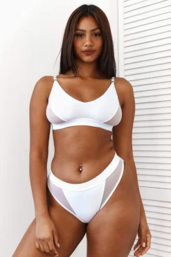 Lounge Underwear BH Ohne Bügel Sets Contour Mesh Bra (Set) - White