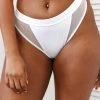 Lounge Underwear Contour Mesh Briefs - White String Und Slip