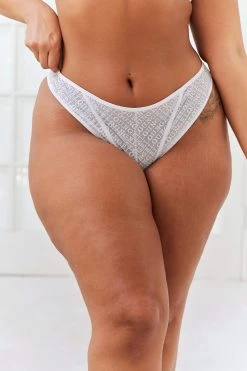 Lounge Underwear Outlet Outlet Icon Balcony Thong - White