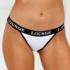 Lounge Underwear String Und Slip Bamboo Triangle Briefs - White 1 Lounge Underwear String Und Slip Bamboo Triangle Briefs - White
