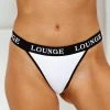 Lounge Underwear Bamboo Triangle Thong - White String Und Slip 1 Lounge Underwear Bamboo Triangle Thong - White String Und Slip