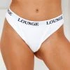 Lounge Underwear Ultra Comfort Ribbed Thong (Set) - White