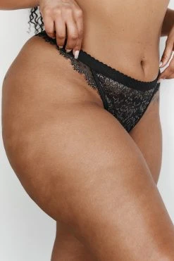 Lounge Underwear Neuheiten Desire Balcony Briefs - Black