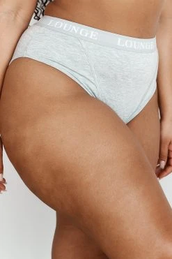 Lounge Underwear Bamboo Basic Briefs - Grey String Und Slip