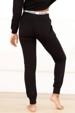 Lounge Underwear Fitted Joggers - Black