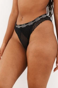 Lounge Underwear Vogue Balcony Briefs - Black