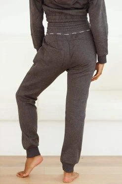 Lounge Underwear Outlet Outlet High Waisted Scrunchie Joggers - Charcoal 4 Lounge Underwear Outlet Outlet High Waisted Scrunchie Joggers - Charcoal