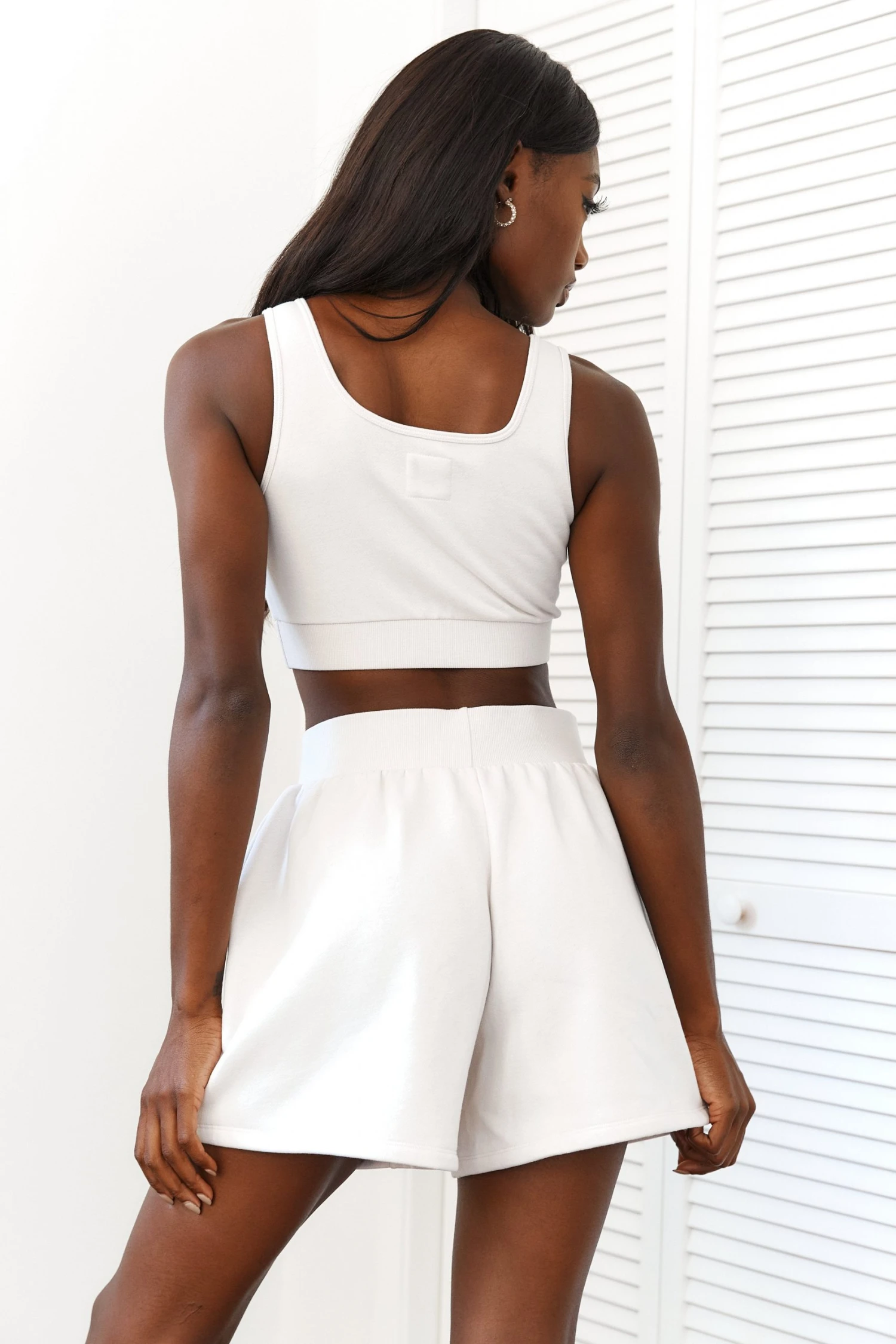 2CreamEssentialTopandShorts-Amina.jpg Lounge Underwear Shorts Essential Crop Top (Set) - Cream