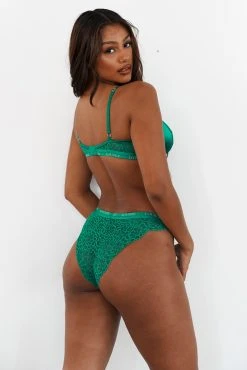 Lounge Underwear Sustainable Silk Balcony Bra (Set) - Emerald Bügel-BH Sets