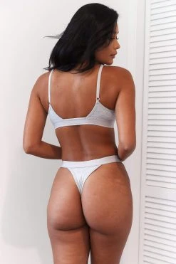 Lounge Underwear Bamboo Minimal Triangle Bra (Set) - Grey BH Ohne Bügel Sets