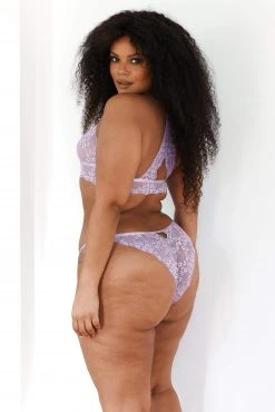 Lounge Underwear BH Ohne Bügel Sets Lace Triangle Bra (Set) - Lilac