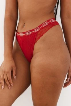 Lounge Underwear Vogue Balcony Thong - Maroon String Und Slip 4 Lounge Underwear Vogue Balcony Thong - Maroon String Und Slip
