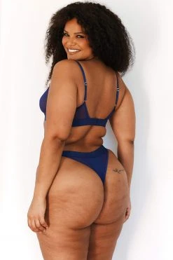 Lounge Underwear BH Ohne Bügel Sets Contour Mesh Bra (Set) - Navy