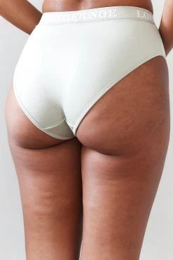 Lounge Underwear Bamboo Basic Briefs - Olive String Und Slip