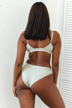 Lounge Underwear Bamboo Minimal Triangle Bra (Set) - Olive