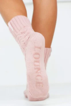 Lounge Underwear Outlet Cosy Knitted Socks - Pink Outlet