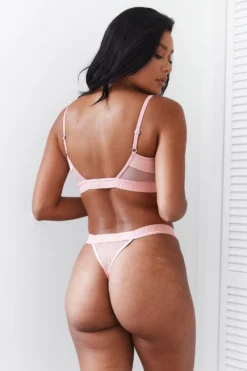 Lounge Underwear Nichtgepolsterte Mesh Bra (Set) - Pink