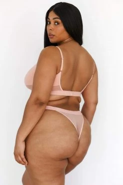 Lounge Underwear Nichtgepolsterte Mesh Bra (Set) - Pink