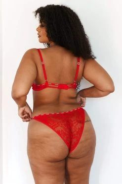 Lounge Underwear Bügel-BH Sets Sustainable Charmed Balcony Bra (Set) - Red