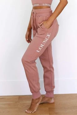 Lounge Underwear Outlet Rope Cord Joggers - Smoked Pink 4 Lounge Underwear Outlet Rope Cord Joggers - Smoked Pink