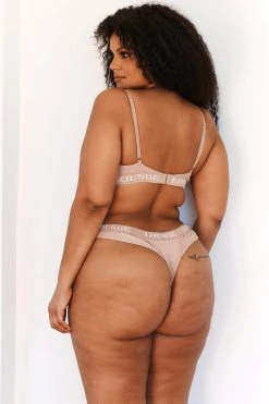 Lounge Underwear Ultra Comfort Ribbed T-Shirt Bra (Set) - Taupe Bügel-BH Sets