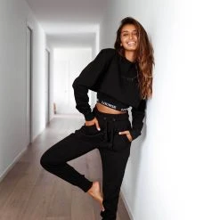 Lounge Underwear Jogger Und Hose Rope Cord Joggers - Black