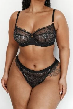 Lounge Underwear Desire Balcony Bra (Set) - Black