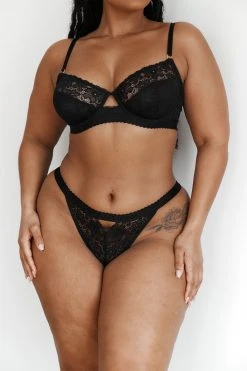 Lounge Underwear Flair Balcony Bra (Set) - Black