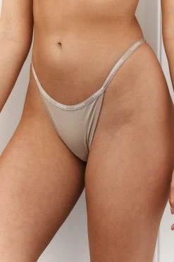 Lounge Underwear Essential Thong - Mink