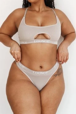 Lounge Underwear Seamless Bra (Set) - Mink