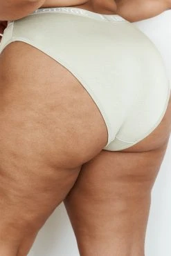 Lounge Underwear Bamboo Basic Briefs - Olive String Und Slip